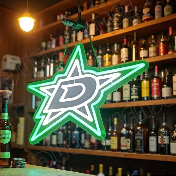 DALLAS STARS NEON LED SIGN - Picture 3 of 5